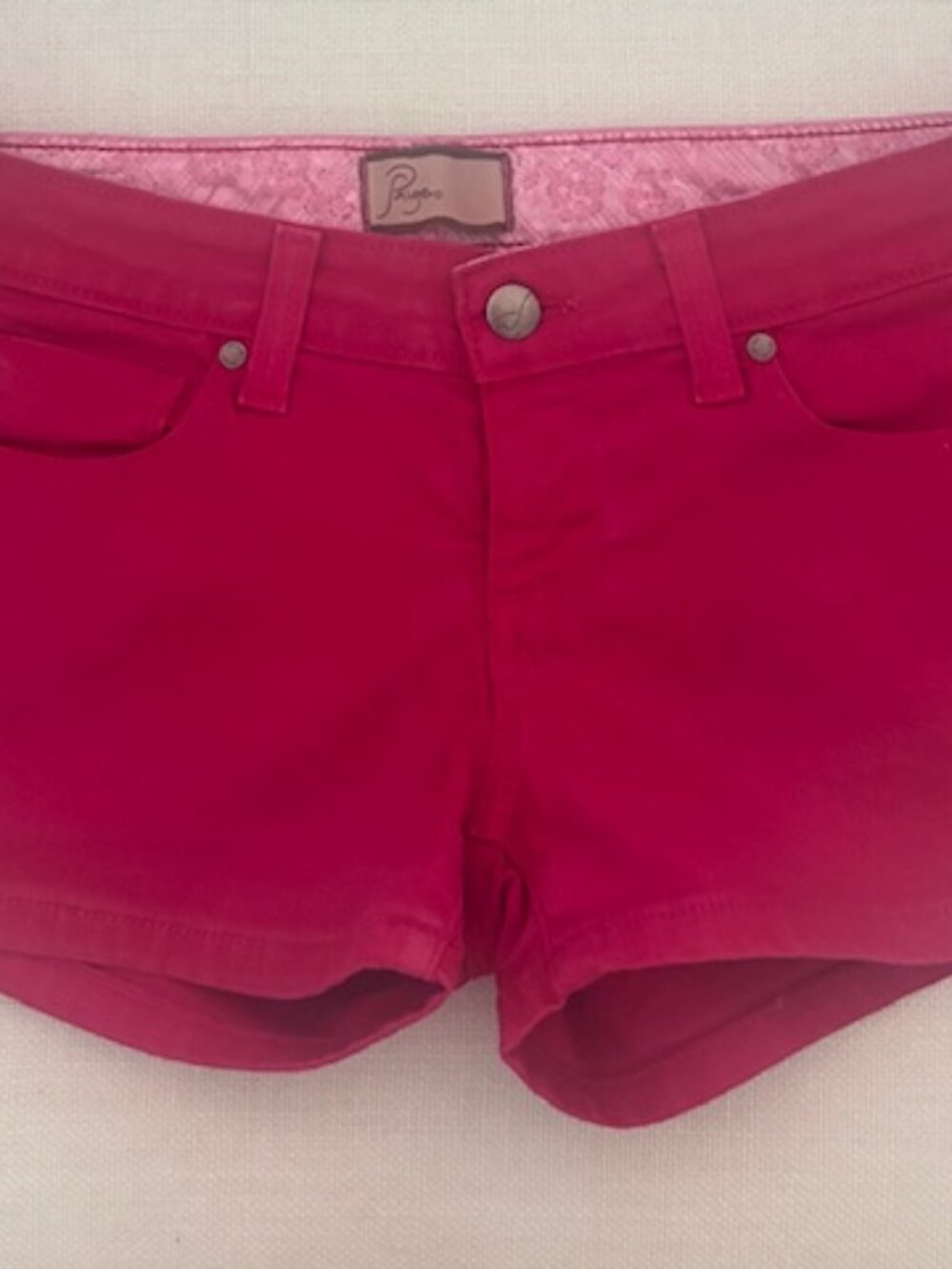 Paige Fuchsia Jean Shorts - Size 26